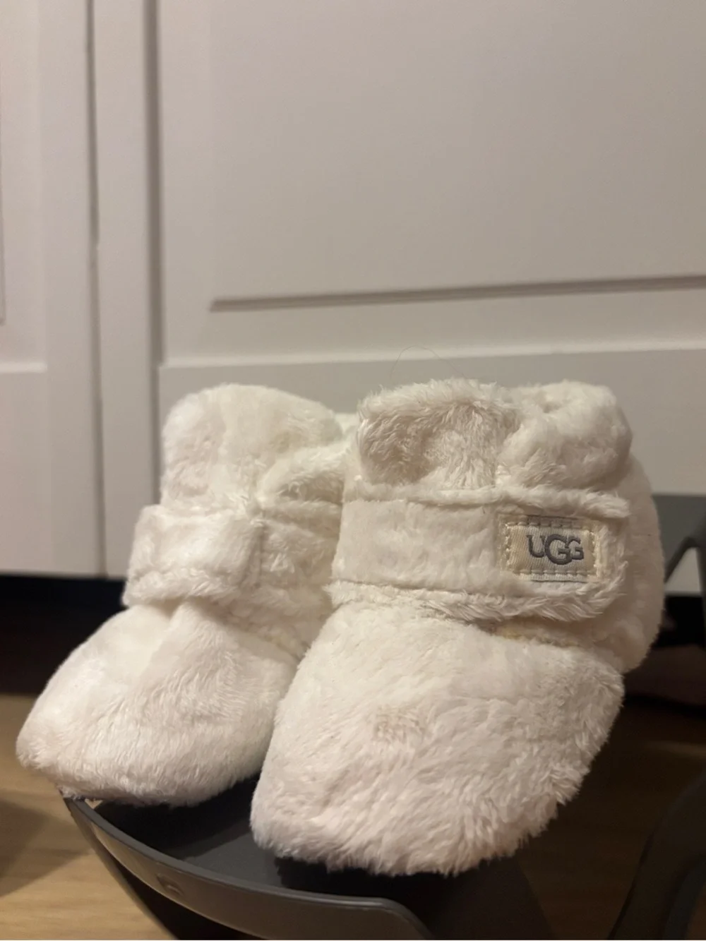UGG Ivory Plush Infant Slippers